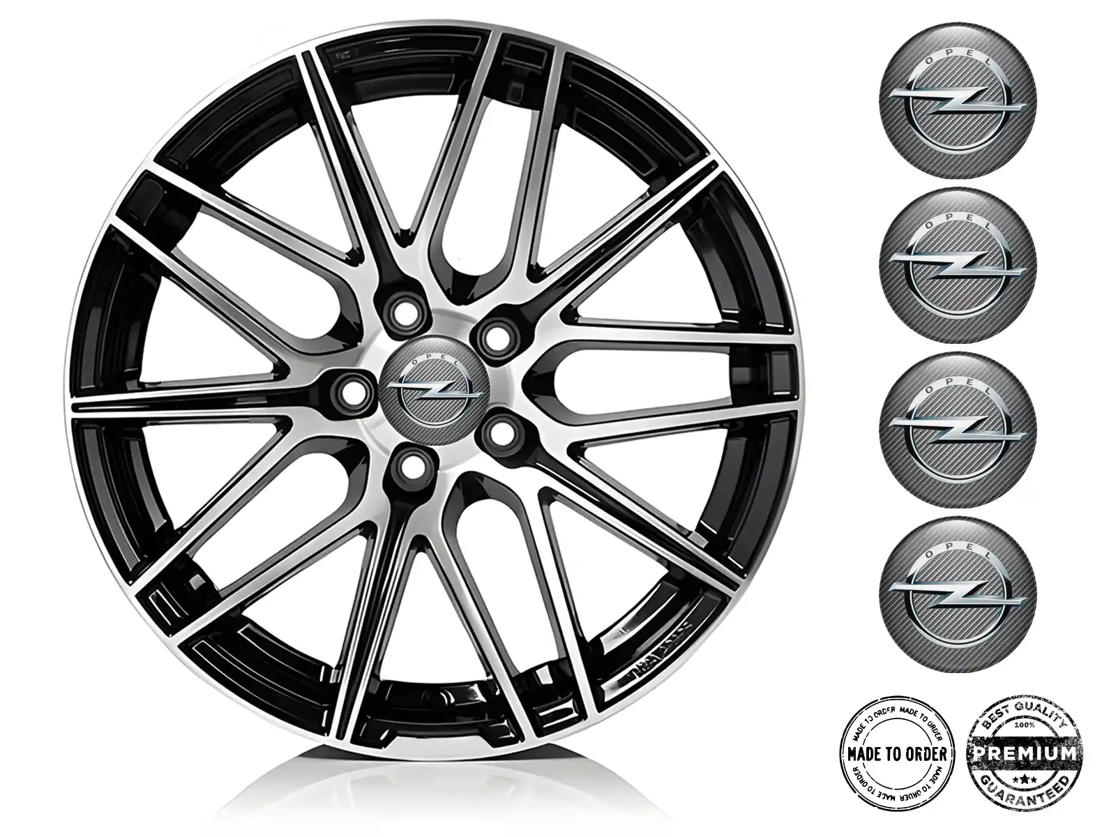 Opel Insignia de Rueda Edición Etiquetas de Resina Bombada